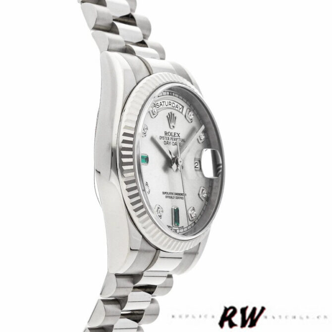 Replica Rolex Day Date 118346 Black Diamonds Dial 36mm Unisex Watch