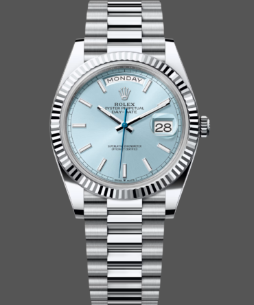 Replica Rolex Day-Date 40 Ice Blue Dial m228236 0018 Men's Watch