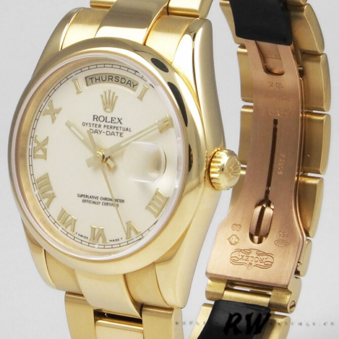 Replica Rolex Day Date 118206 Platinum Ice Blue dial 36mm Unisex Watch