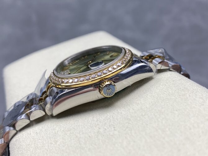 Rolex Datejust 31mm Stainless Steel and Yellow Gold 278383RBR 0016 Green VI Roman Jubilee