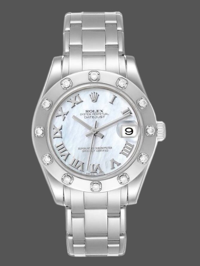Rolex Pearlmaster Midsize 81319 MOP Dial 34MM Lady Replica Watch