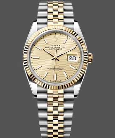 Rolex Datejust 41 126333 Golden Fluted Motif Champagne Dial