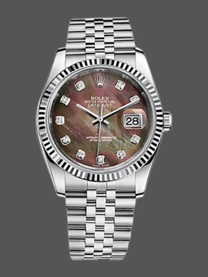461234 Black MOP Diamond Dial 36mm Unisex Replica Watch