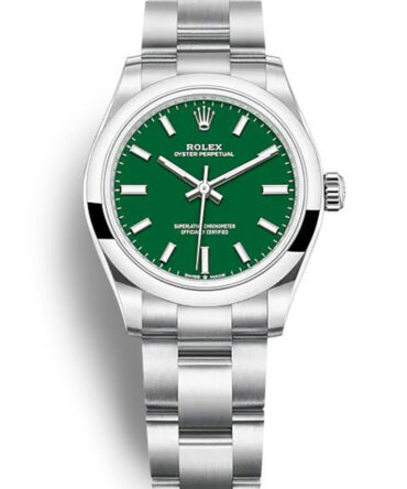 Replica Rolex Oyster Perpetual Lady 31mm Green Dial 277200