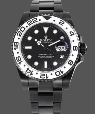 Rolex GMT Master II Black PVD/DLC Coated Black Dial Stainless Steel 16710 Men's Watch
