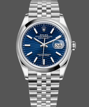 741200 Stainless Steel Automatic Blue Motif Wave Dial 36MM Unisex Replica Watch