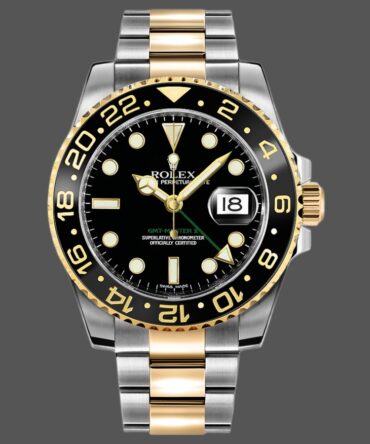 Rolex GMT-Master II 116713LN stainless steel case Black Dial 40mm Mens Replica Watch