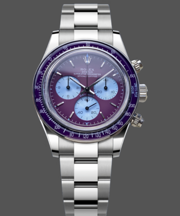 Rolex Daytona Artisans de Genève Customized 40mm Burgundy Purple dial Mens Watch
