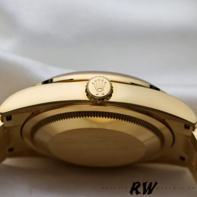 Replica Rolex Day-Date 118388 Yellow Gold Green Index Dial 36MM Unisex Watch