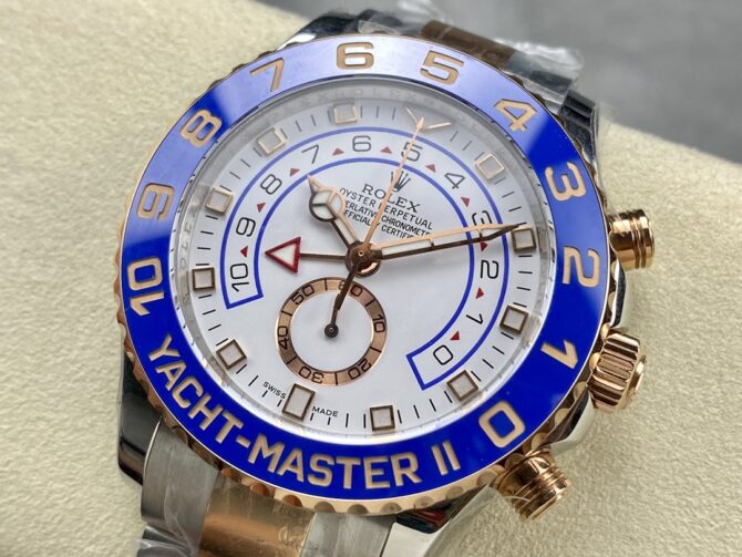 Rolex Yacht-Master II 116681 White dial 44mm Mens replica Watch