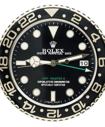 Rolex GMT Master Black and Gold Wall Clock