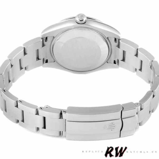 Rolex Oyster Perpetual 177200 Silver Maxi Arabic Dial 31mm Lady Replica Watch