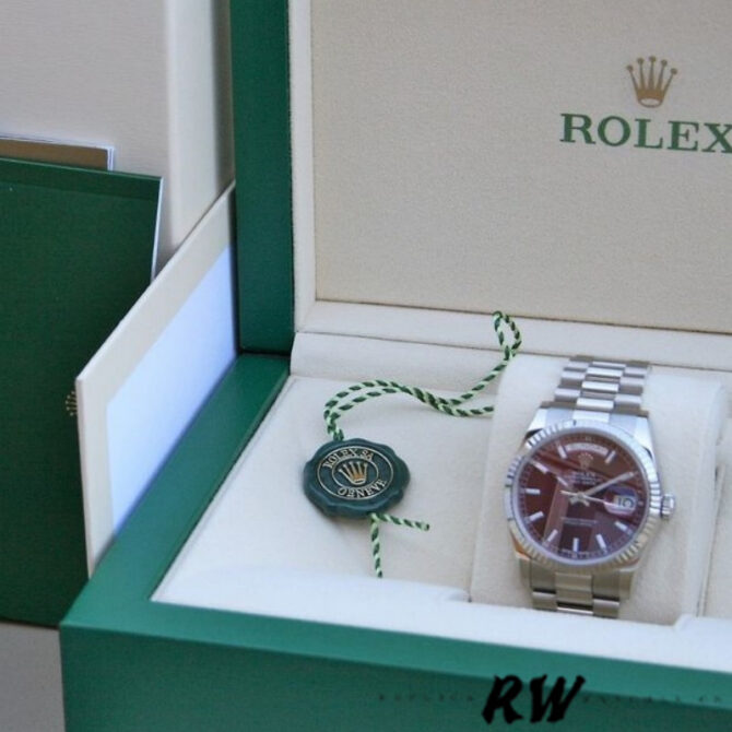 Replica Rolex Day Date 118238 Black Diamond Dial 36mm Mens Watch
