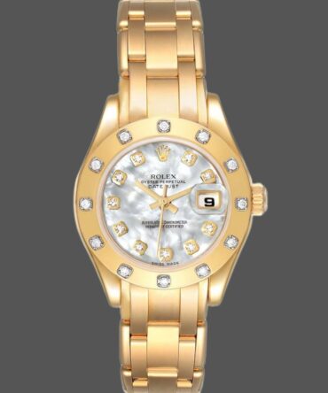 Rolex Pearlmaster 80318 MOP Diamond Dial 29MM Lady Replica Watch