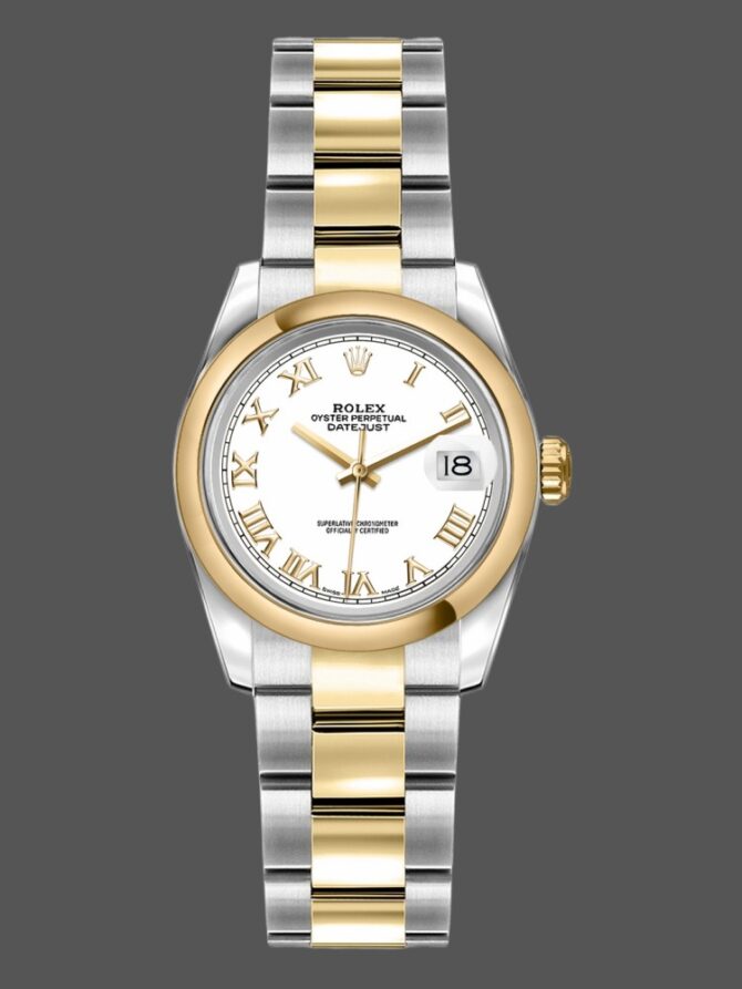 760163 White Roman Numeral Dial 26MM Lady Replica Watch