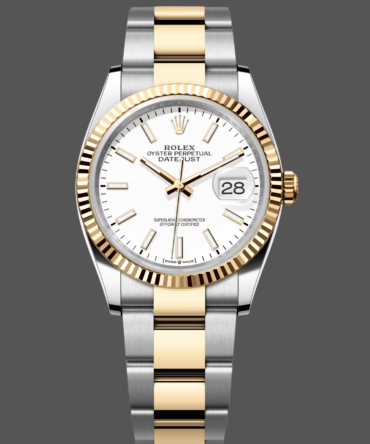 4562111 0020 White Index Dial 36MM Unisex Replica Watch