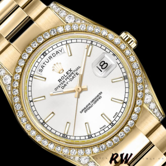 Replica Rolex Day-Date 118389 Meteorite Grey Dial 36MM Unisex Watch