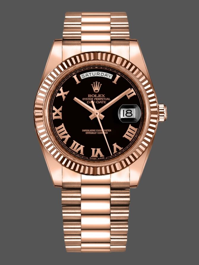 Replica Rolex Day-Date 218206 Ice Blue Diamond Dial Platinum 41MM Mens Watch