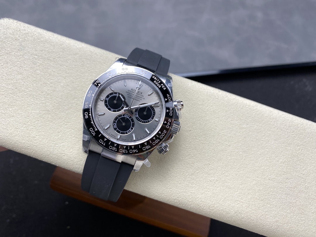 Rolex Daytona 126519LN 0006 40mm Silver Ghost Dial White Gold Oysterflex