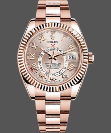 Rolex Sky-Dweller 326935 Sundust Roman Numeral Dial 42mm Mens Replica Watch