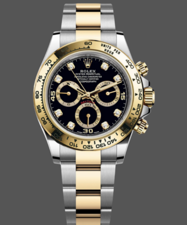 Rolex Daytona Black Dial Two Tone Oyster 116503 40mm Men's Watch