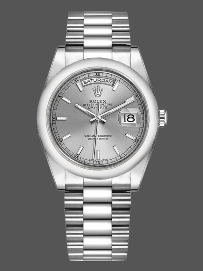 Replica Rolex Day-Date 118235 Rose Gold Chocolate Brown Dial 36mm Unisex Watch