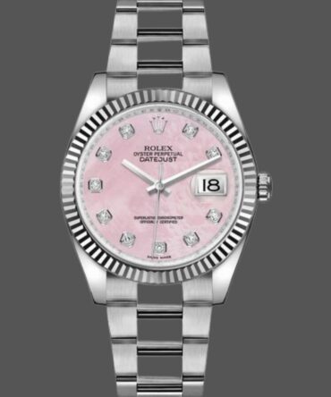 4512234 Mother of Pearl Pink Diamond Dial 36mm Lady Replica Watch
