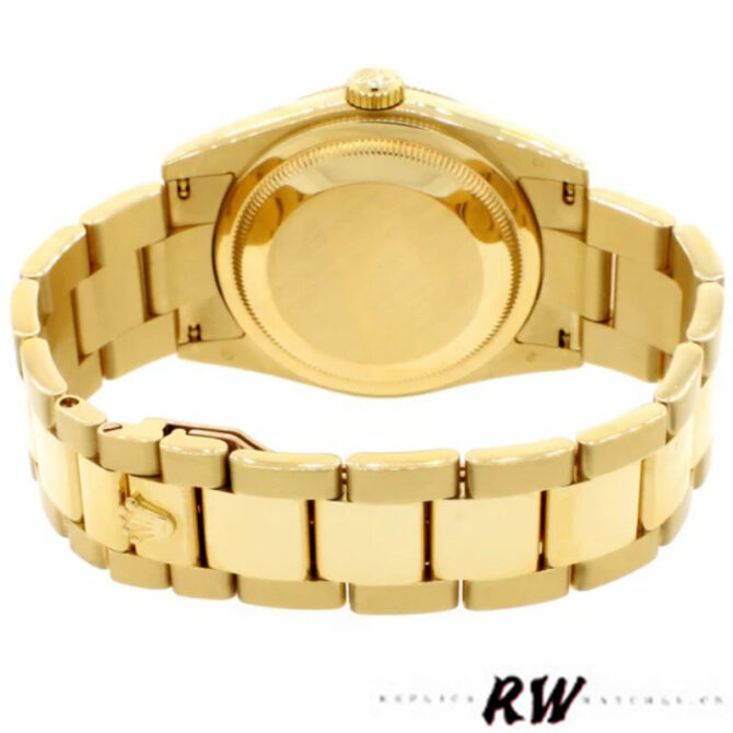 Replica Rolex Day-Date 118235 Fluted Bezel Chocolate Dial 36mm Unisex Watch