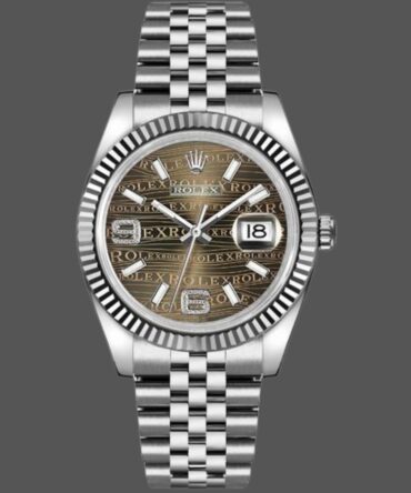 11134 Stainless Steel Case Bronze Dial 36mm Unisex Replica Watch