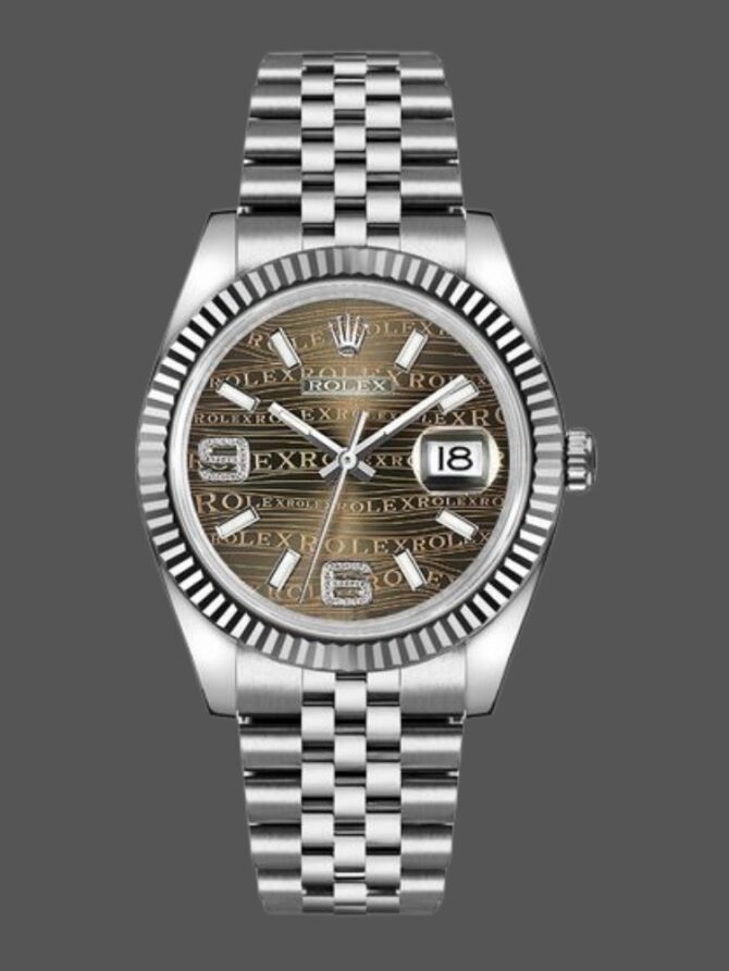 11134 Stainless Steel Case Bronze Dial 36mm Unisex Replica Watch