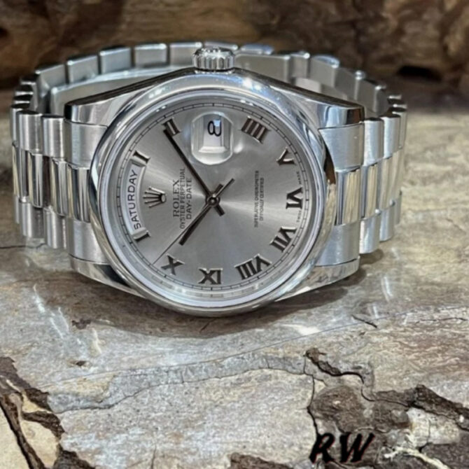 Replica Rolex Day-Date 118209 Black dial 36mm Unisex Watch