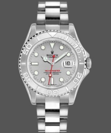 Rolex Yachtmaster 168622 Platinum Stainless Steel Silver Dial 35mm Unisex Replica Watch