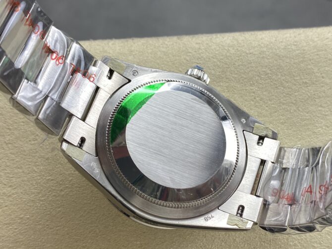 Replica Rolex Day Date 36 Platinum Pink Opal Diamond-Set Roman Dial Diamond Bezel m128396tbr 0009