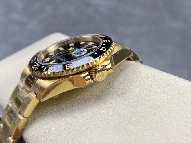 Rolex GMT Master II 40mm Black Dial 116718LN 18k Yellow Gold Men's Watch