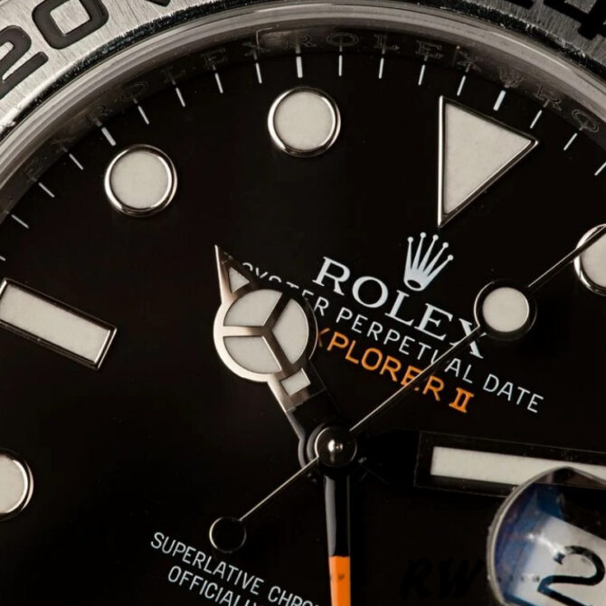Rolex Explorer II m226570 0002 Stainless Steel Black Dial 42MM Mens Replica Watch