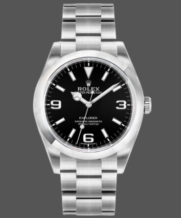 Rolex Explorer 214270 Stainless Steel Black Dial 39mm Mens Replica Watch