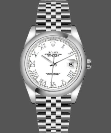 521771 00Stainless Steel White Roman Dial 36MM Unisex Replica Watch