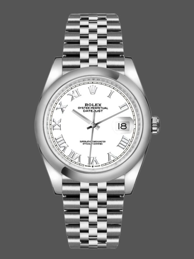 521771 00Stainless Steel White Roman Dial 36MM Unisex Replica Watch