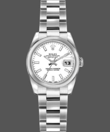 74134 White Index Dial Domed Bezel 26MM Lady Replica Watch