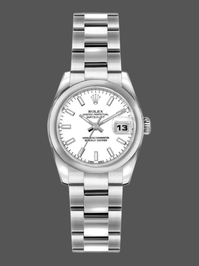 74134 White Index Dial Domed Bezel 26MM Lady Replica Watch