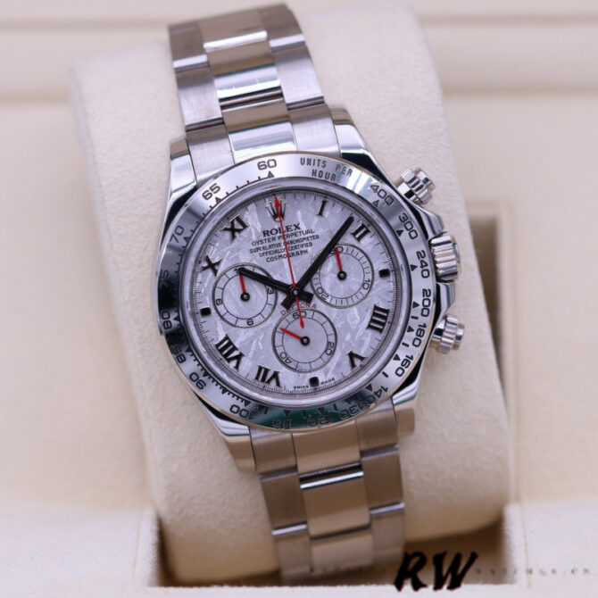Rolex Cosmograph Daytona 116509 Meteorite Grey Roman Dial 40MM Mens Replica Watch