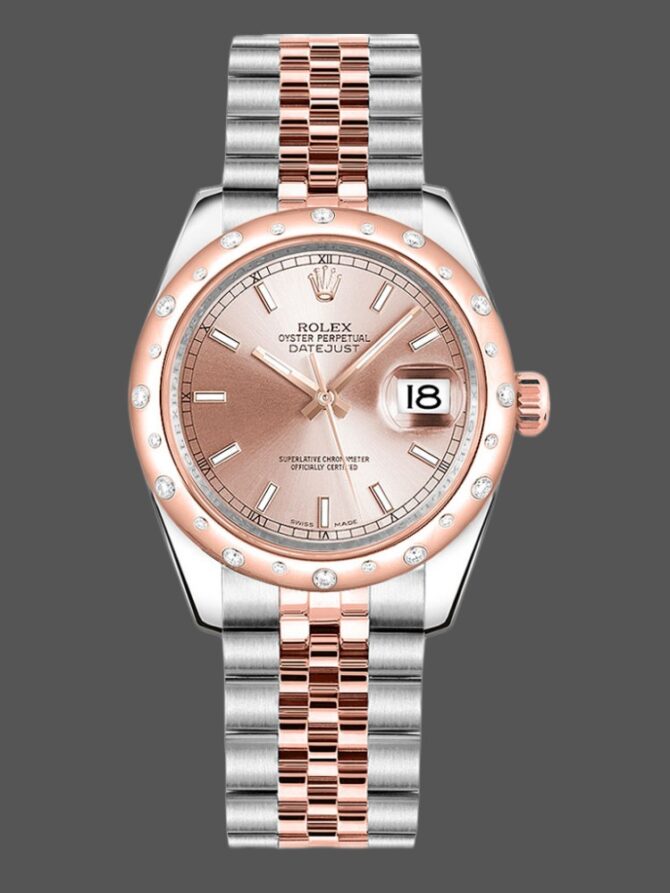 560341 Everose Gold Pink Baton Dial 31MM Lady Replica Watch