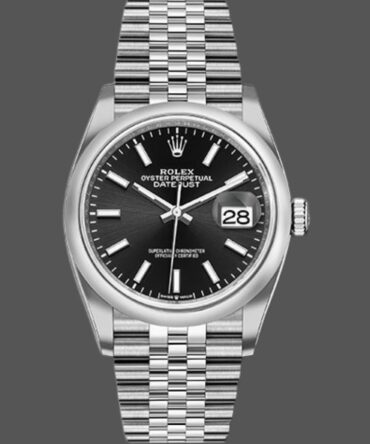 1541100 Black Index Dial Stainless Steel 36MM Unisex Replica Watch