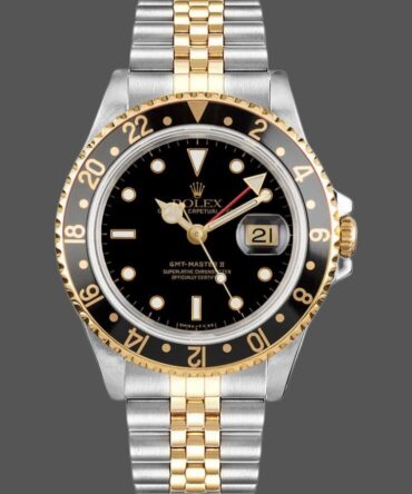 Rolex GMT-Master II 16713LN Oystersteel Yellow Gold Black Dial 40MM Mens Replica Watch