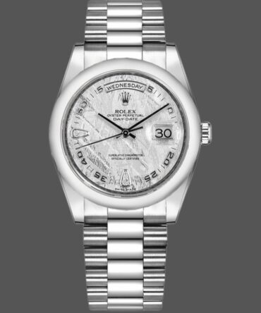 Replica Rolex Day Date 118206 Meteorite Grey Dial 36mm Unisex Watch