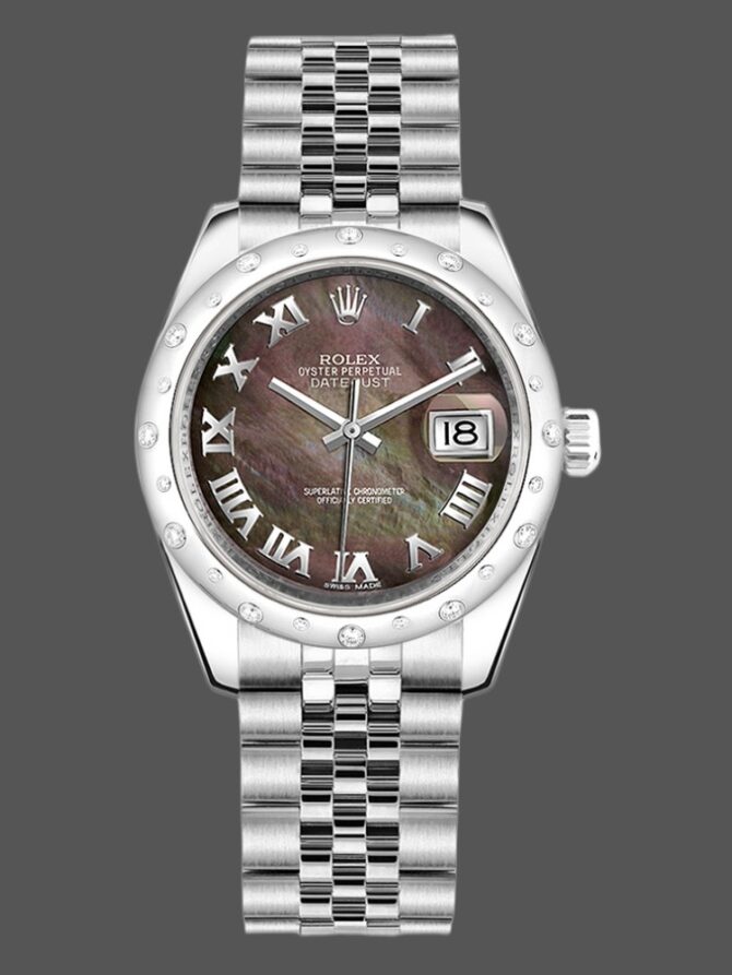 87414 Black MOP Roman Dial 31MM Lady Replica Watch