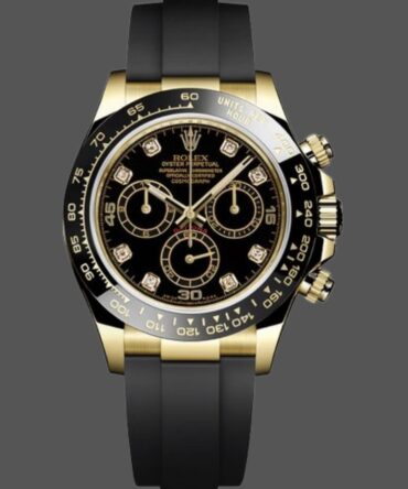 Rolex Daytona 116518LN Black Diamond Dial 40mm Mens Replica Watch