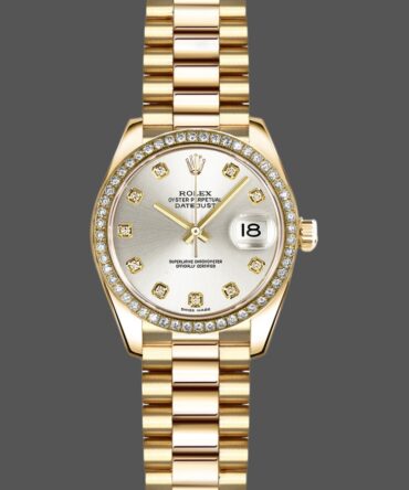 Rolex Datejust 179138 Silver Diamond Dial 26MM Lady Replica Watch