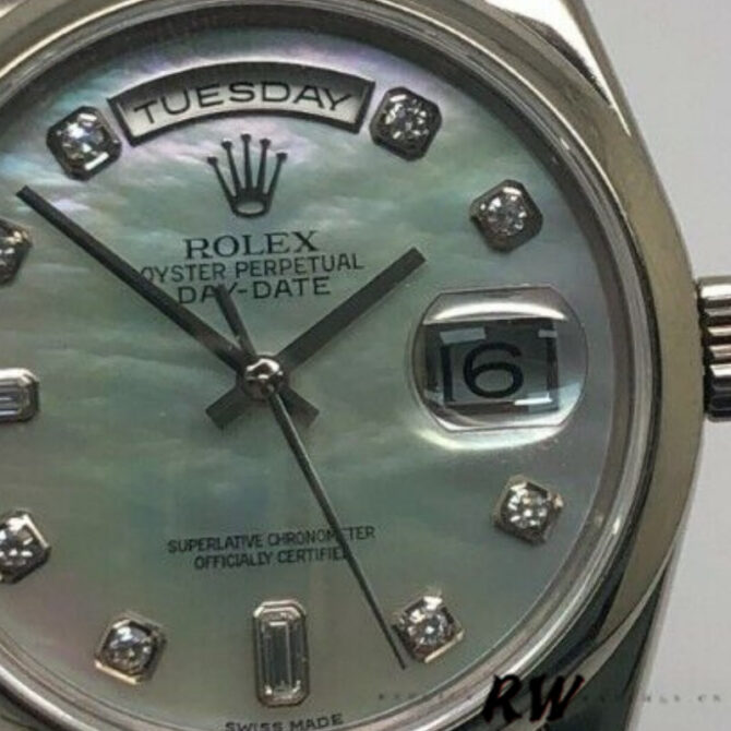Replica Rolex Day-Date 118209 Black dial 36mm Unisex Watch