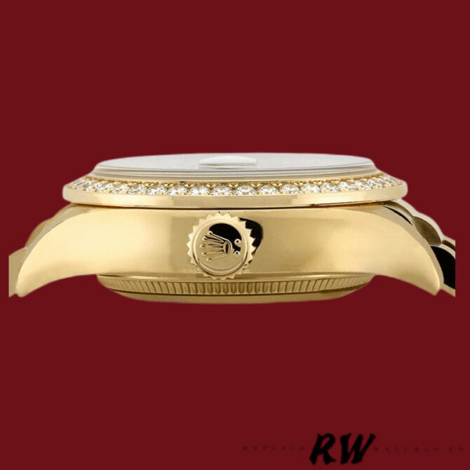Replica Rolex Day Date 118348 Champagne dial Yellow Gold 36mm Unisex Watch